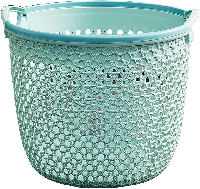 Flexible Laundry Basket with Handles, Portable Round Bin, Plastic Laundry - Image 2