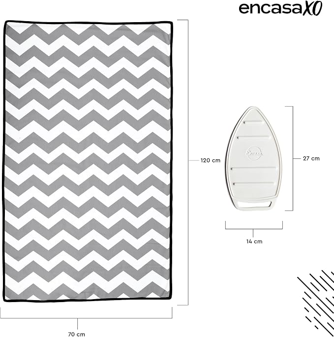 Encasa XO Ironing Mat/Pad with 3mm Padding & Silicone Iron Rest - Image 4