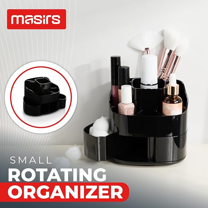 Masirs Small 360 Rotating Makeup Organizer - Image 2