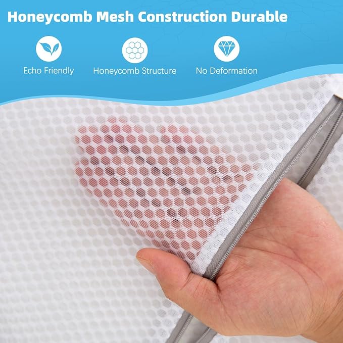 Honeycomb Mesh Laundry Bags for Delicates - Image 2