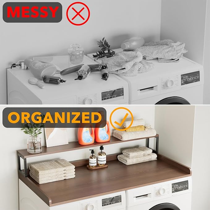 SpaceAid 2-Tier Washer Dryer Countertop, Laundry Topper - Image 3