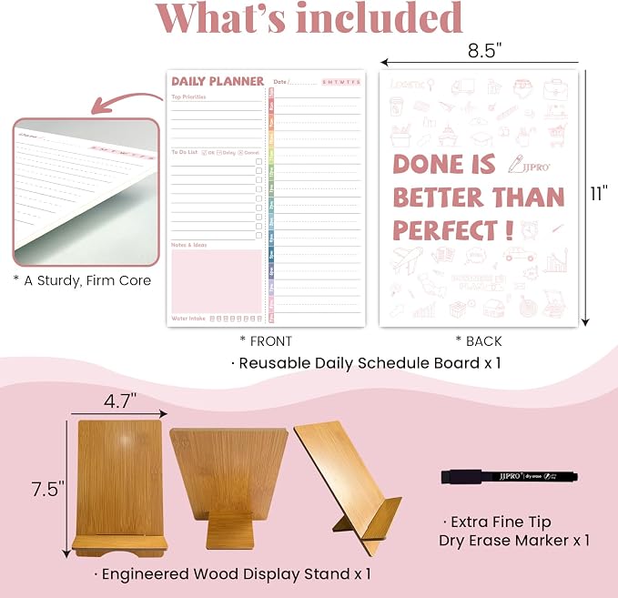 JJPRO Reusable Desktop Daily Planner - Image 2