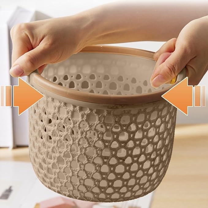 Flexible Laundry Basket with Handles, Portable Round Bin, Plastic Laundry - Image 3