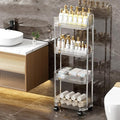 2/3/4 Tier Storage Trolley, Mobile Slim Rolling Utility Cart by Wiodeiv