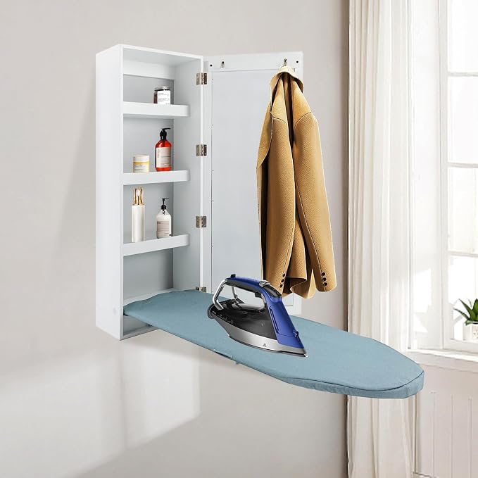 Wall-Mounted Ironing Board Storage Cabinet - Image 5