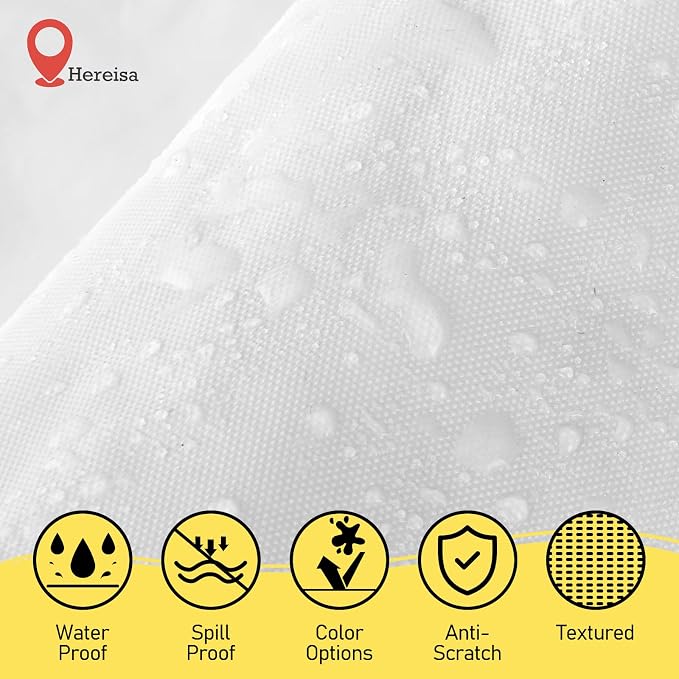 White Disposable Plastic Tablecloth - Image 2