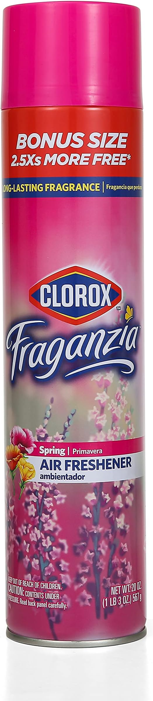 Clorox Fraganzia Aerosol Air Freshener in Spring Scent | Long-Lasting Air by Clorox
