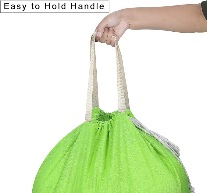 Heavy Duty Laundry Bag with Drawstring and Handle, Extra Large Travel Dirty - Image 3