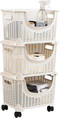 Mind Reader Plastic Storage Cart, Kitchen Storage, Toy Storage, 14.75"L x 11"W by MindReader
