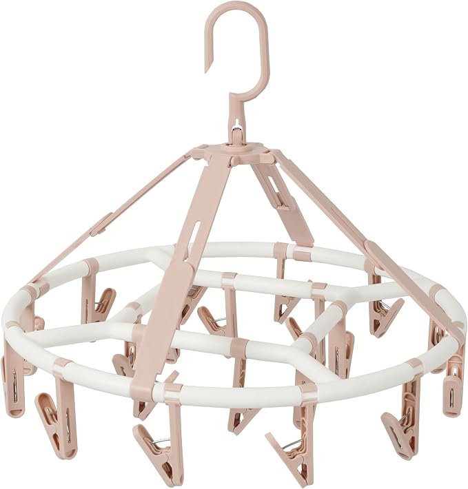 Clothes Drying Racks Foldable Clip Hangers Drip Hanger Plastic by Foshine