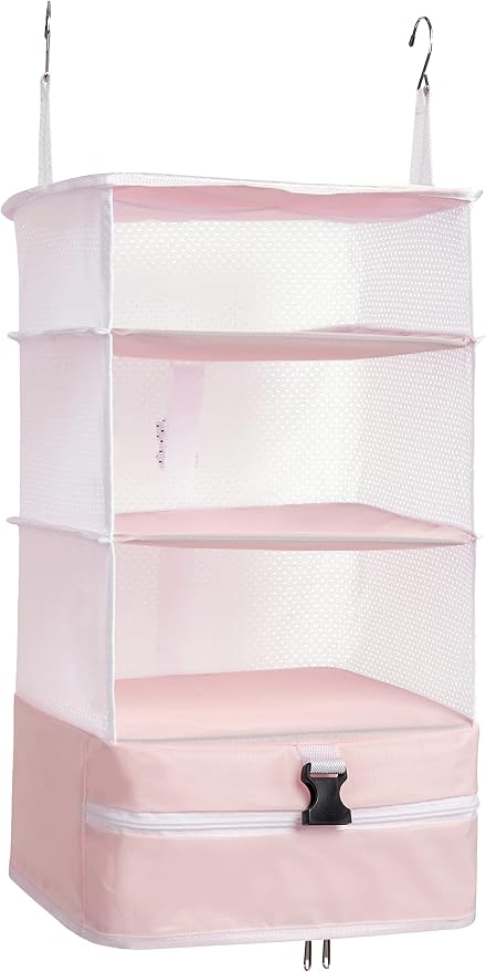 ELEZAY Hanging Packing Cubes Portable Closet Shelves Travel Collapsible by ELEZAY