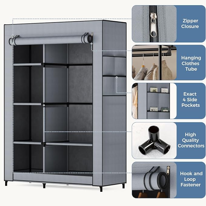 NEWBULIG Portable Fabric Clothes Rack - Image 5
