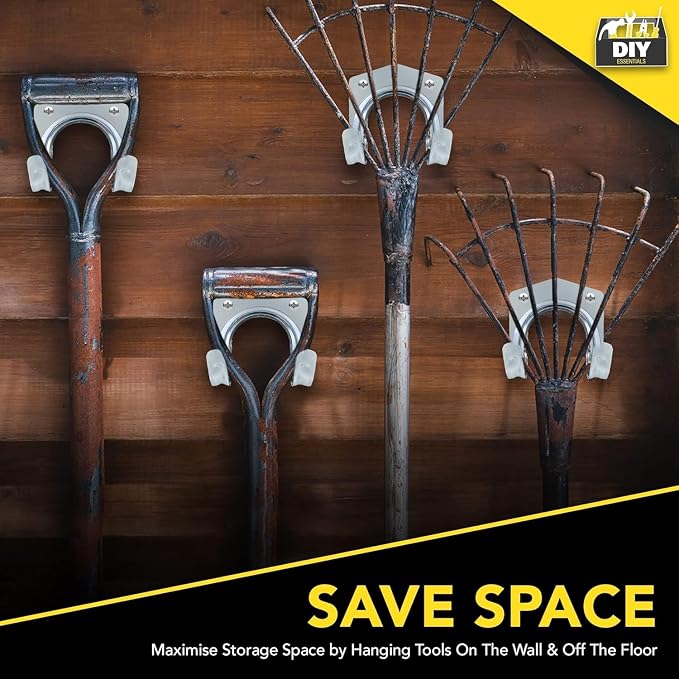 10Pack Wall Hooks for Garage Tool Storage, Tool Hanger Hooks Set, Garden & - Image 6