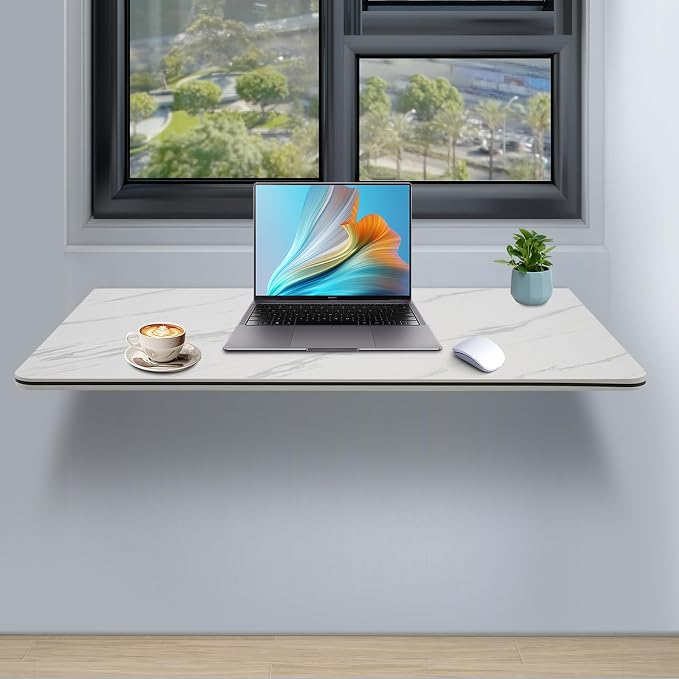 Wall Mounted Folding Table Floating Wall Desk - Image 4