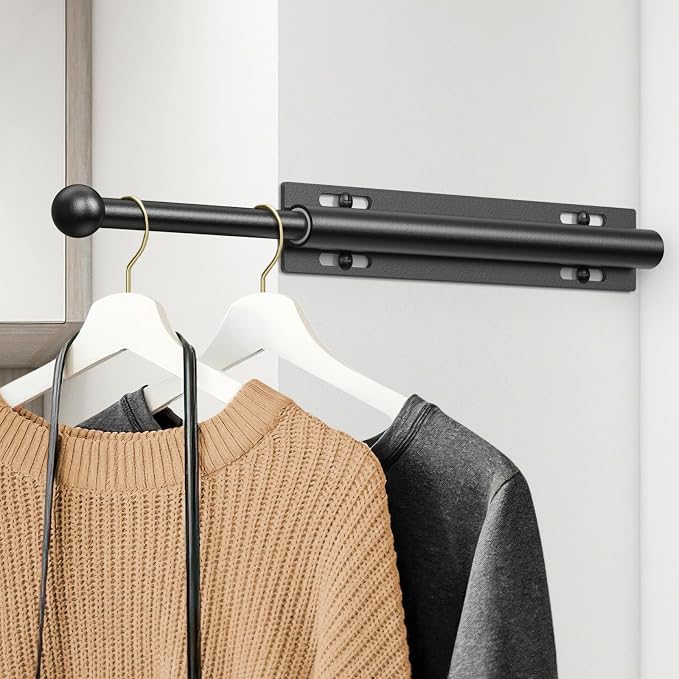 Valet Rod for Closet Pull Out, Retractable Slide Out Valet Rod Closet - Image 5