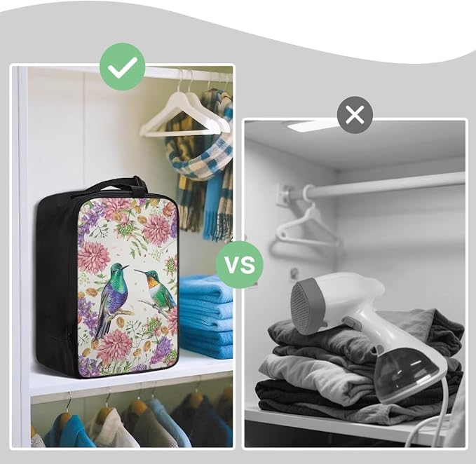Floral Hummingbird Travel Iron Storage Bag - Image 4