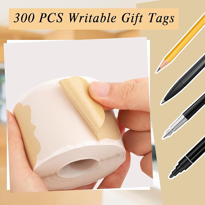300 Pcs Gift Tags Stickers Name Labels Stickers, 2×3 Inch Self-Adhesive - Image 3