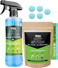 WASH&WHIPS Glass Cleaner Effervescent Tablets w/Empty 16 oz Spray Bottle by WASHWHIPS
