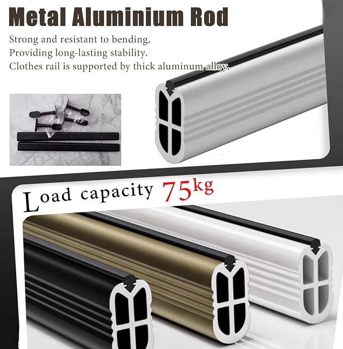 Heavy Duty Closet Rod Holder - Image 3