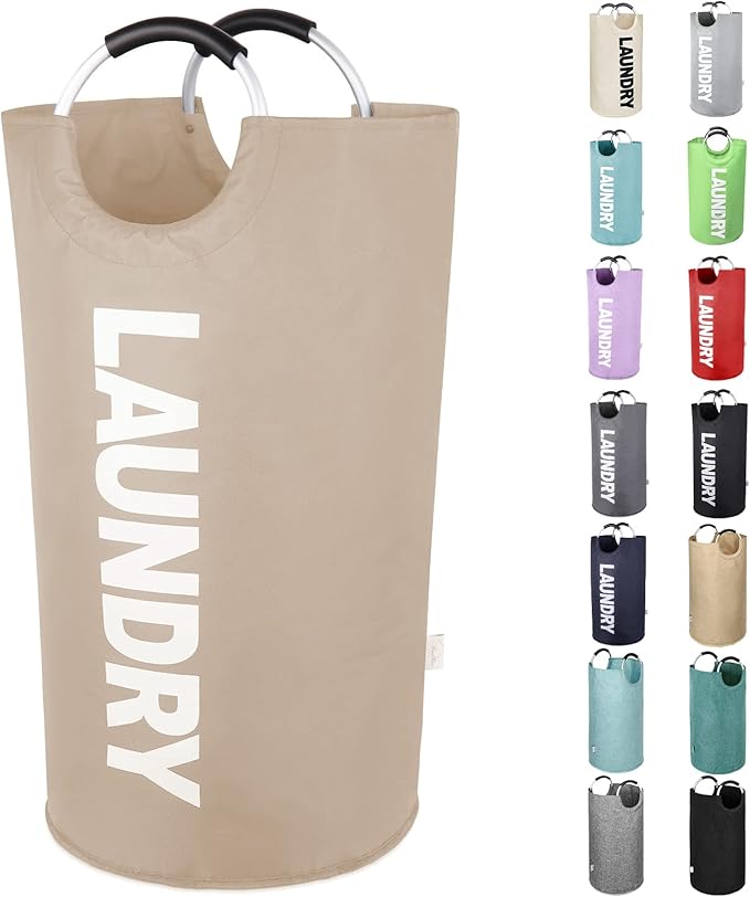 115L Large Laundry Basket with Handles, Collapsible Laundry Hamper Bag by SweetMemoLiving