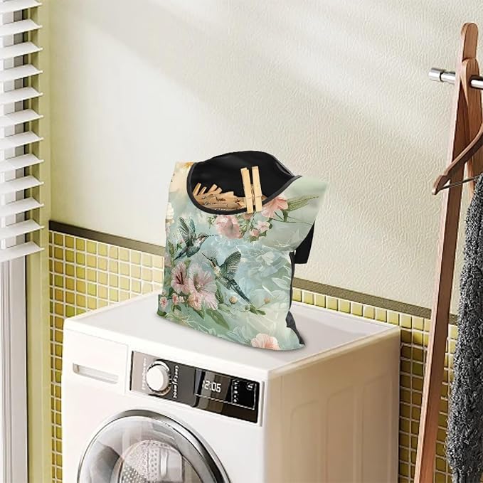 Hummingbird Flower Clothespin Bag - Image 2