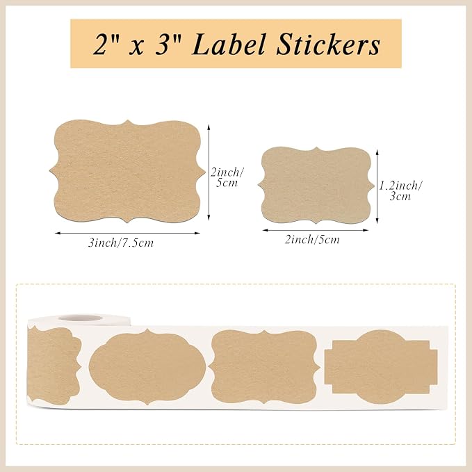 300 Pcs Gift Tags Stickers Name Labels Stickers, 2×3 Inch Self-Adhesive - Image 2