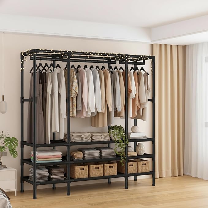 Portable Closet, Garment Rack, Heavy Duty Clothes Rack - Image 4
