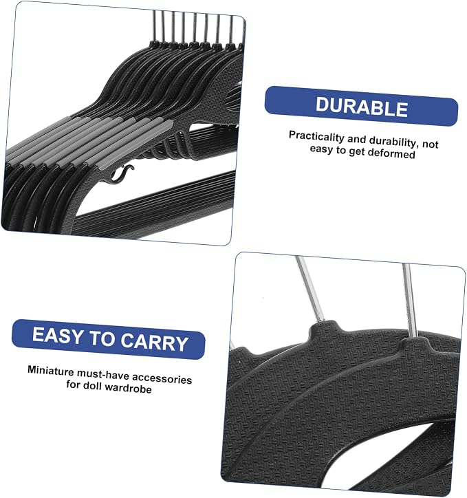 10pcs Non- Plastic Hangers for Adults Heavy Duty Clothes Hangers Space Saving - Image 4