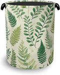 Fern Herbs Laundry Hamper, Botanical Floral Leaf Dirty Clothes Laundry Basket by Unknown