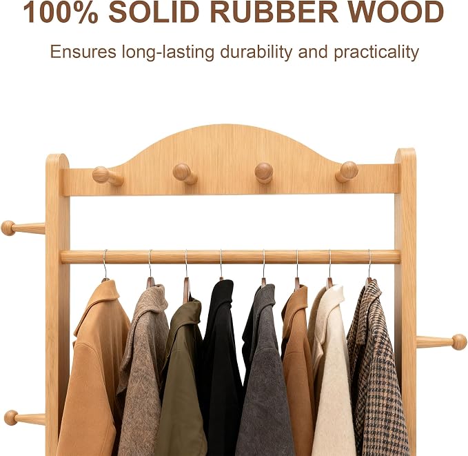 Coat Rack Freestanding Clothing Rack - Image 3