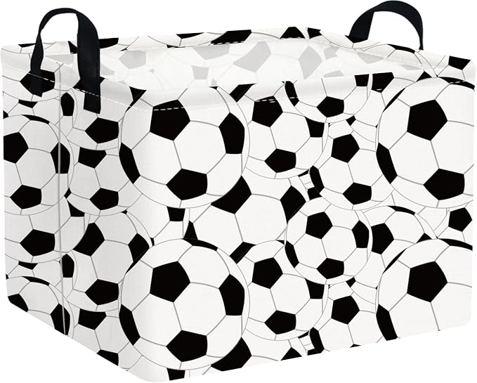 FXOLCSHE Rectangular Easter Soccer Basket, Sports Boys box, Collapsible by FXOCSHE