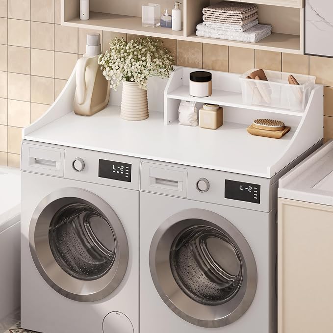 54'' Laundry Room Organization, 2-Tier Washer and Dryer Countertop by Tarnorci