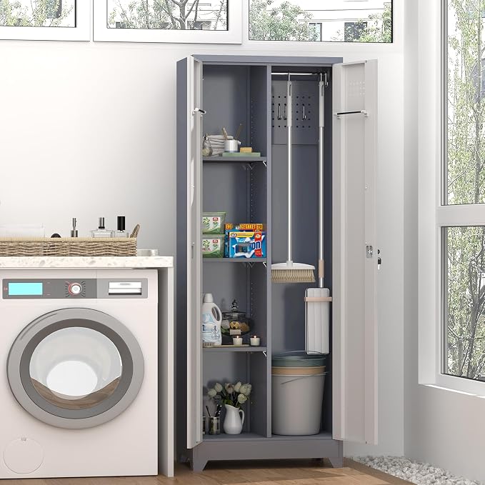 GREATMEET 65'' Metal Utility Storage Cabinet - Image 6
