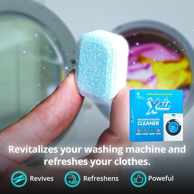 X-ALL Washing Machine Cleaner – Deep Cleaning Tablets, Cleans and refreshes the - Image 6
