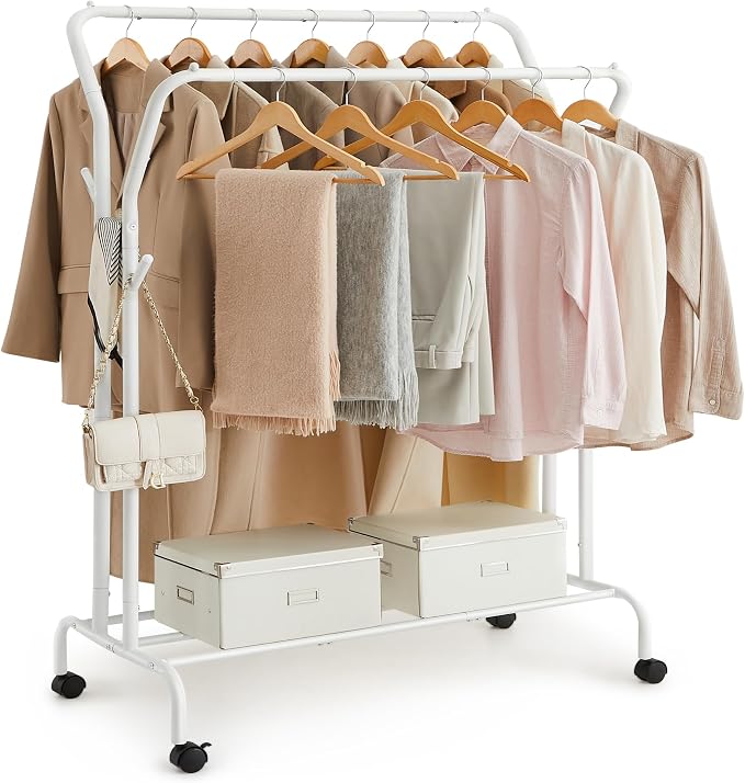 SONGMICS Clothes Rack, Double-Rod Clothing Rack by SONGMICSbySONGMICSHOME