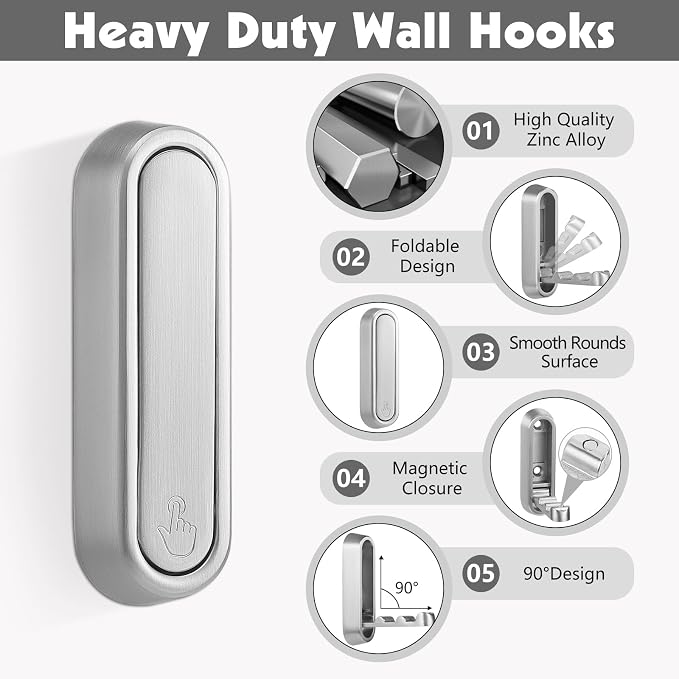 Folding Coat Hooks - Image 4
