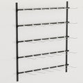 Retail Garment Rack Modern Clothes Hanging Bar, Boutique Sock Organizer Rail by Unknown