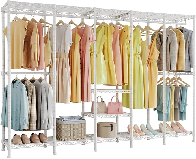 H5 Extra Large Heavy Duty Clothes Rack, Wire Garment Rack, Freestanding - Image 9
