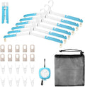 6 Pack Fodable Travel Hangers by Unknown