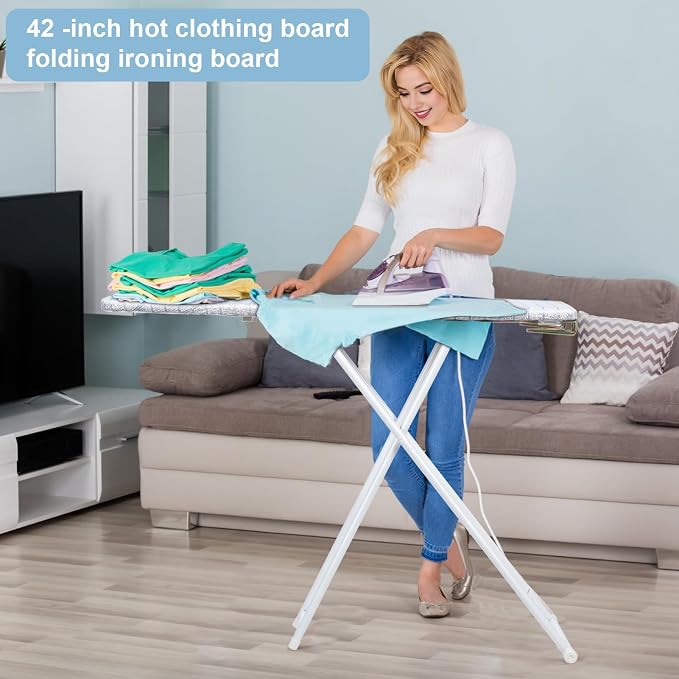 Ironing Board Full-Size, Adjustable Height Foldable Extended Household Ironing - Image 2