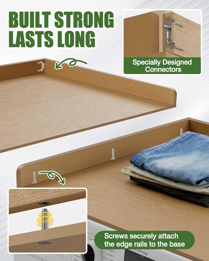 Washer Dryer Topper 54"x27.5" – Premium HD Polymer Laundry Countertop, - Image 5