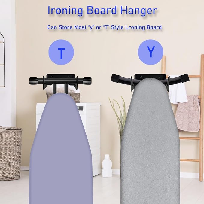 Ironing Board Hanger Wall Mount, Iron Board Hook, Ironing Board Holder - Image 6