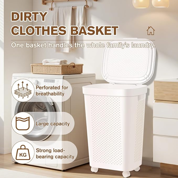 Ultra Wheeled Laundry Hamper - Image 2