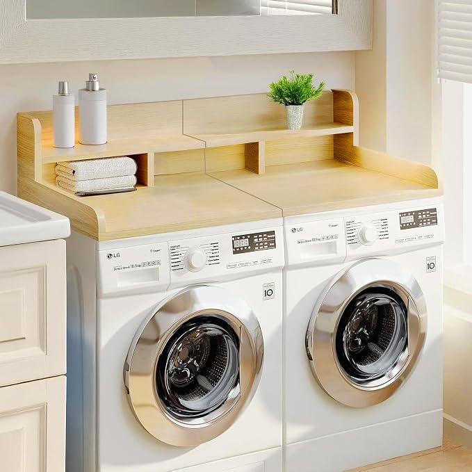 Washer Dryer Countertop, Laundry Wood Shelf Topper - Image 4
