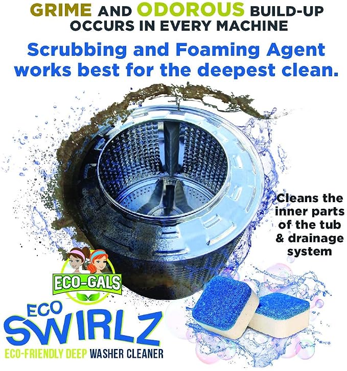 Scrubz & Swirlz Washing Machine and Dishwasher Cleaner Bundle Unscented - Image 3