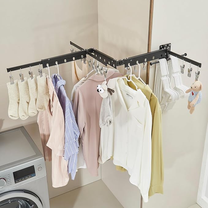 BESy Wall Mounted Clothes Drying Rack - Image 9