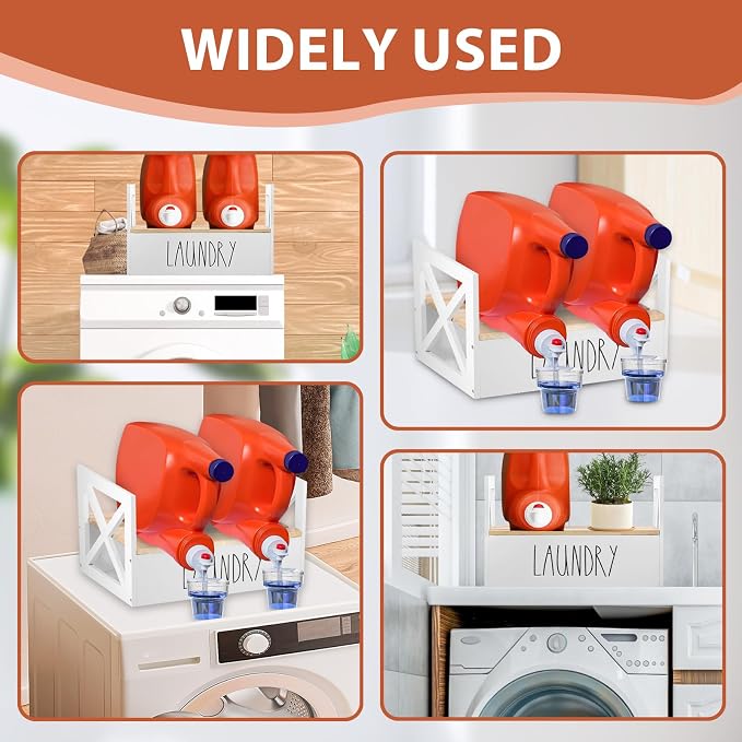 Laundry Detergent Holder, Liquid Laundry Detergent Riser, Farmhouse Detergent - Image 7