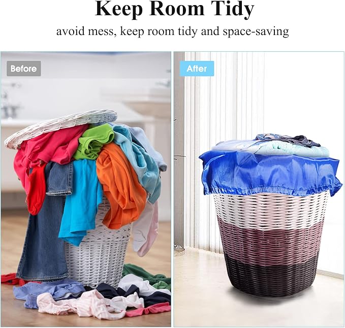 OTraki 28x45 inch Extra Large Laundry Bag 2 Pack Drawstring Laundry Hamper Bag - Image 6