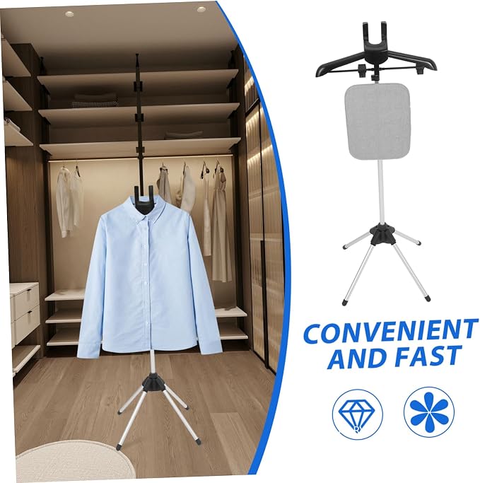 Happyyami Garment Steamer Stand Flat Ironing Area Collapsible Steam Rack - Image 8