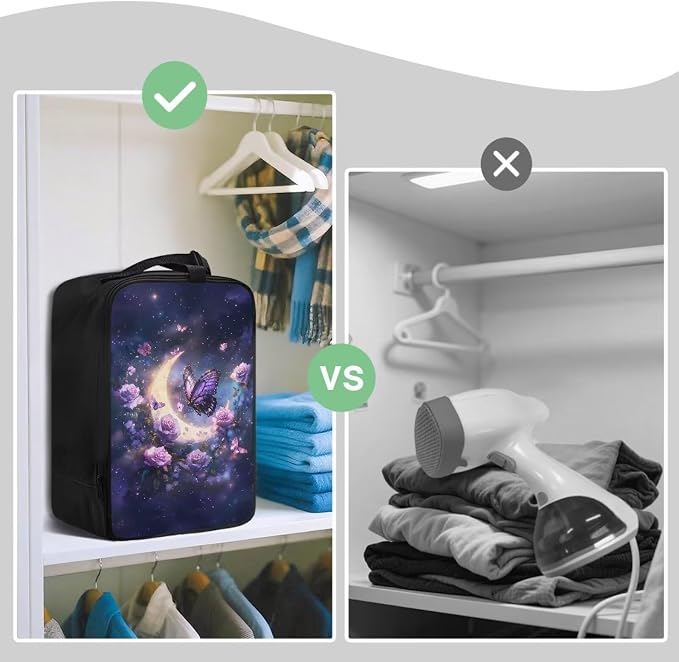 Moon Butterfly Flower Travel Iron Bag Case Foldable Portable Iron Cover - Image 4